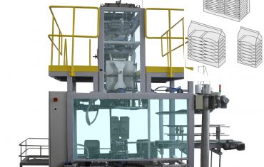 Sjálfvirk framleiðslupökkunarlína til framleiðslu á mjúkum pokum