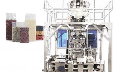 Sjálfvirk múrsteinsgerð tómarúmpokamyndandi fyllingarpökkunarvél fyrir korn