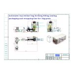 Sjálfvirkur flatbotnpoki með efsta límmiðapoka sem myndar fyllingu innsigli umbúða umbúðir línu er pöntun af viðskiptavini okkar